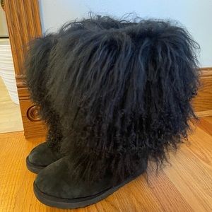 UGG Australia Tall Sheepskin Mongolian Cuff Boot